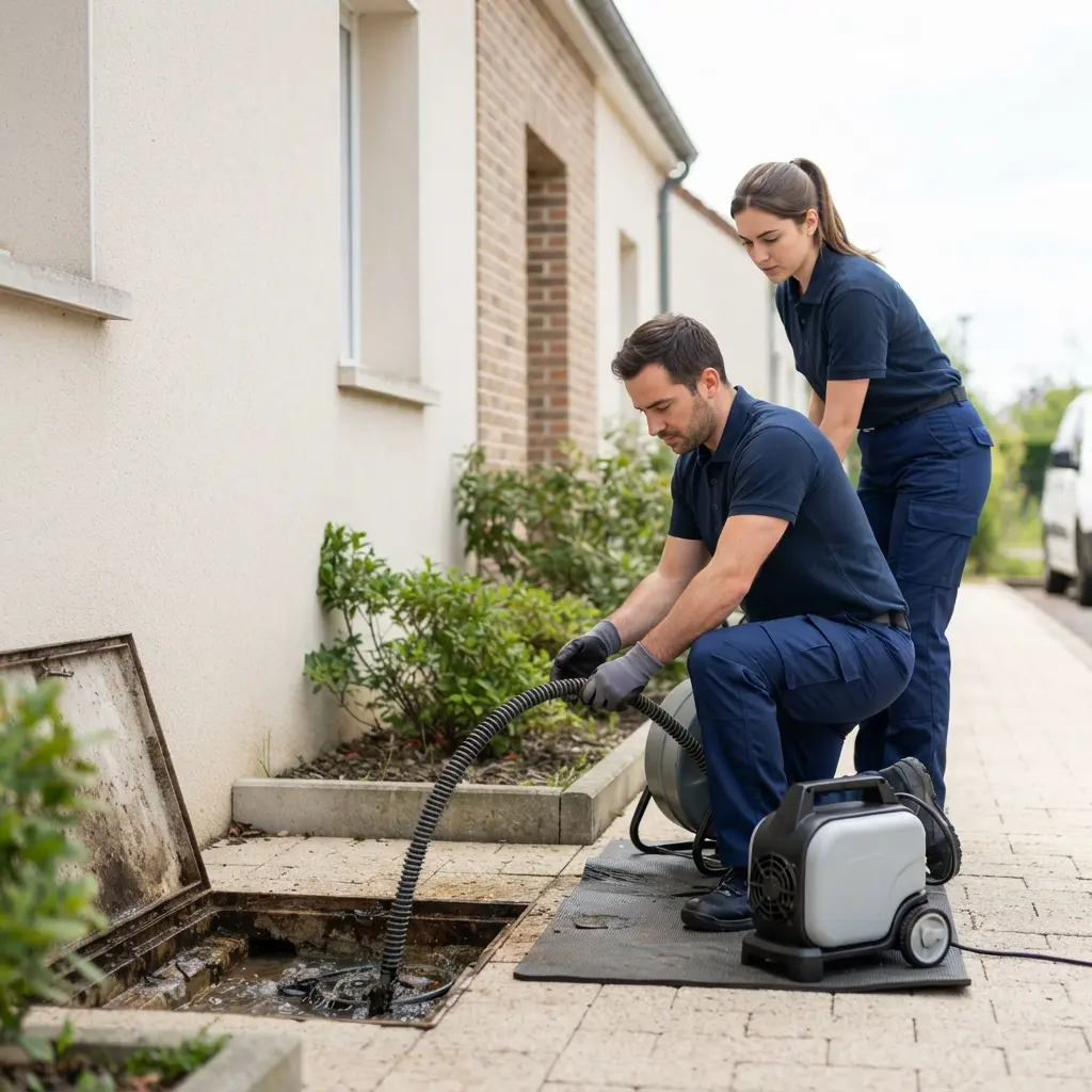 Notre approche pour déboucher une canalisation bouchée à Trappes