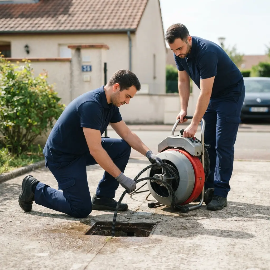 Comment se déroule l’intervention de curage à Louvres ?