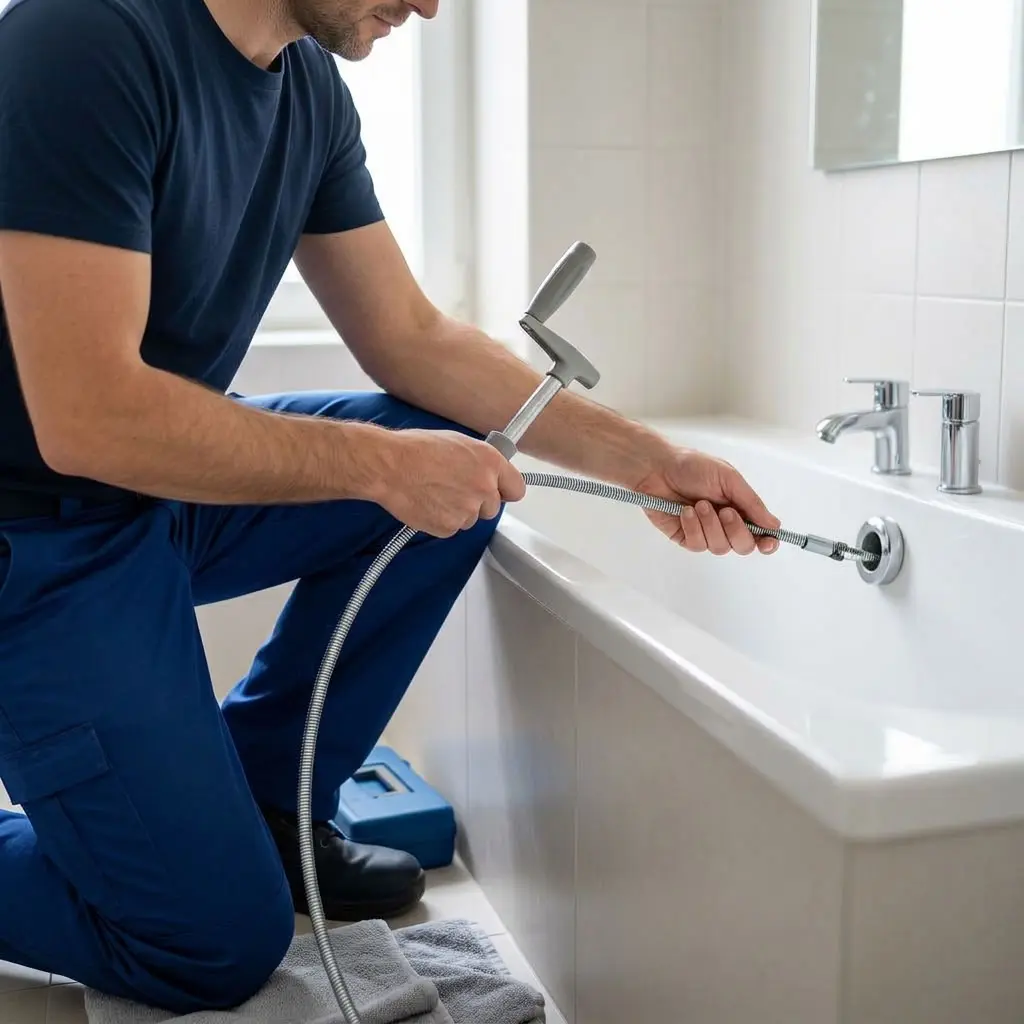 Votre baignoire et douche fonctionnent à nouveau