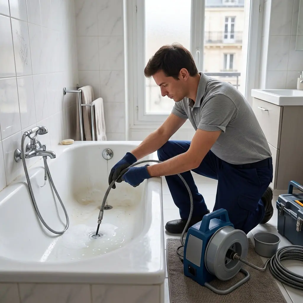 Débouchage baignoire et douche Paris 17 (75017)