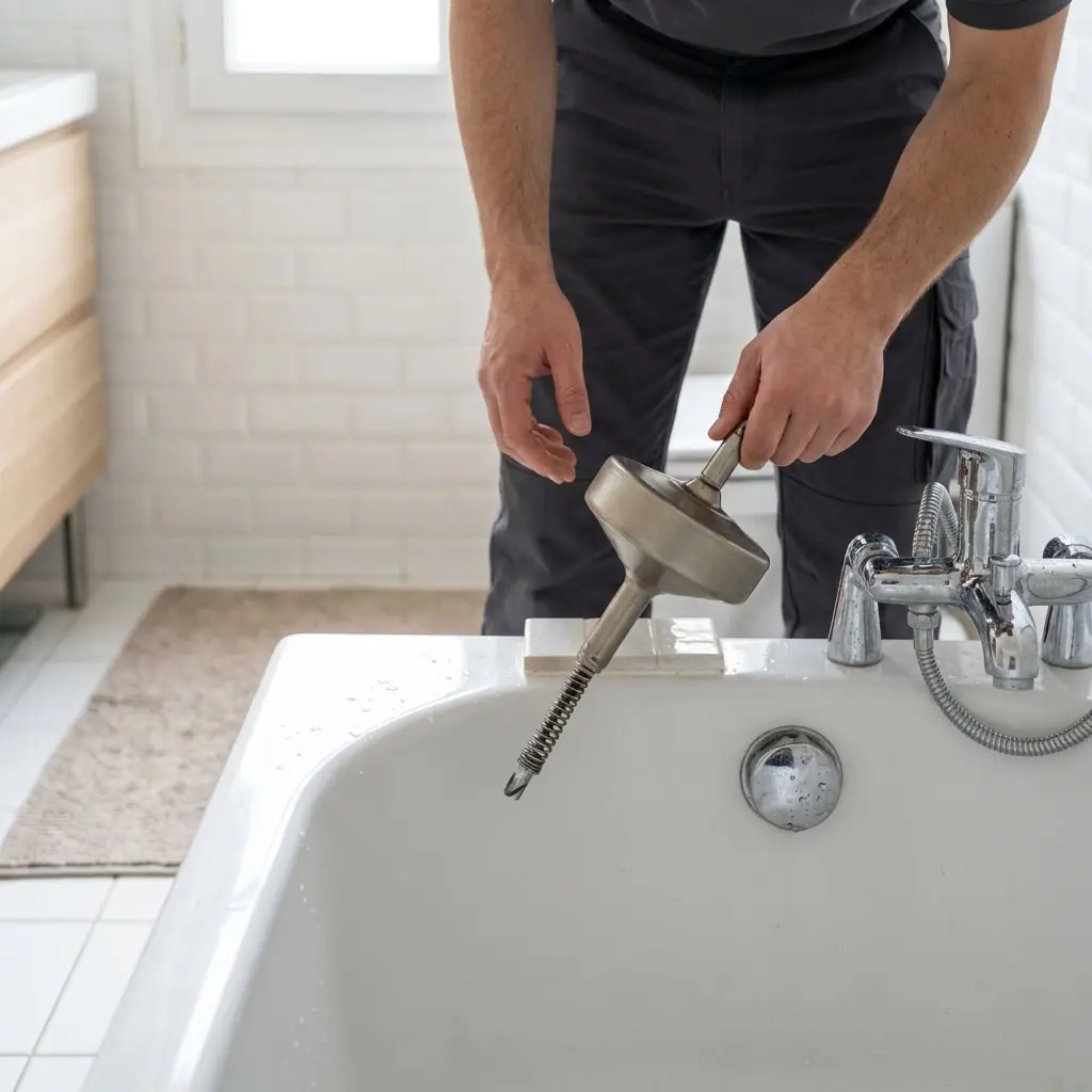 Notre méthode de débouchage à Paris 19 pour votre baignoire et douche fuite