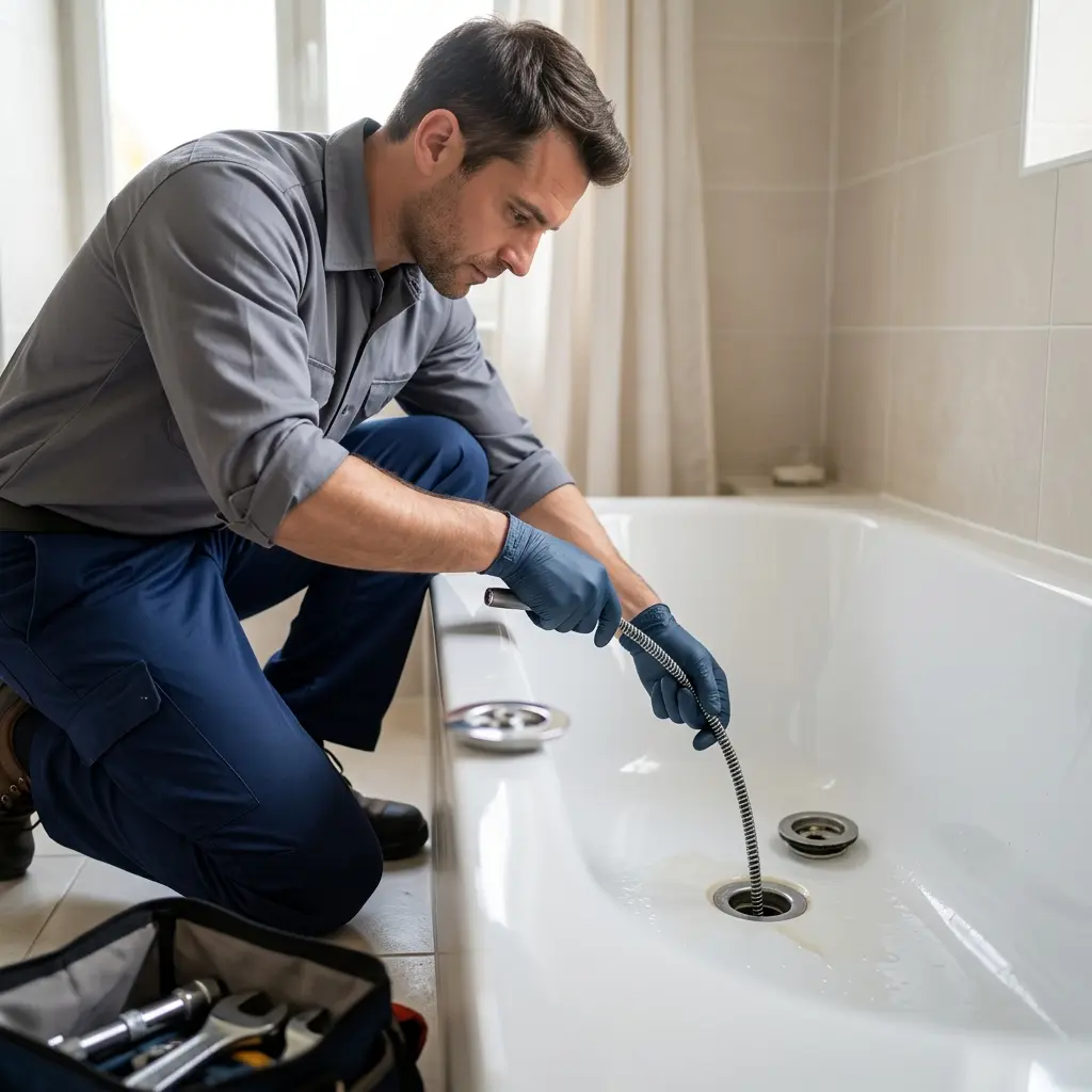 Notre méthode de débouchage de baignoire et douche à Vaux-le-Pénil