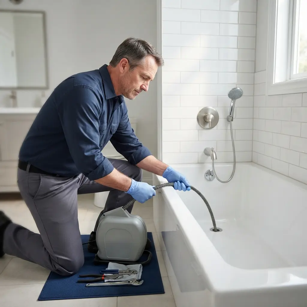 Comment nous procédons pour déboucher votre baignoire à Suresnes