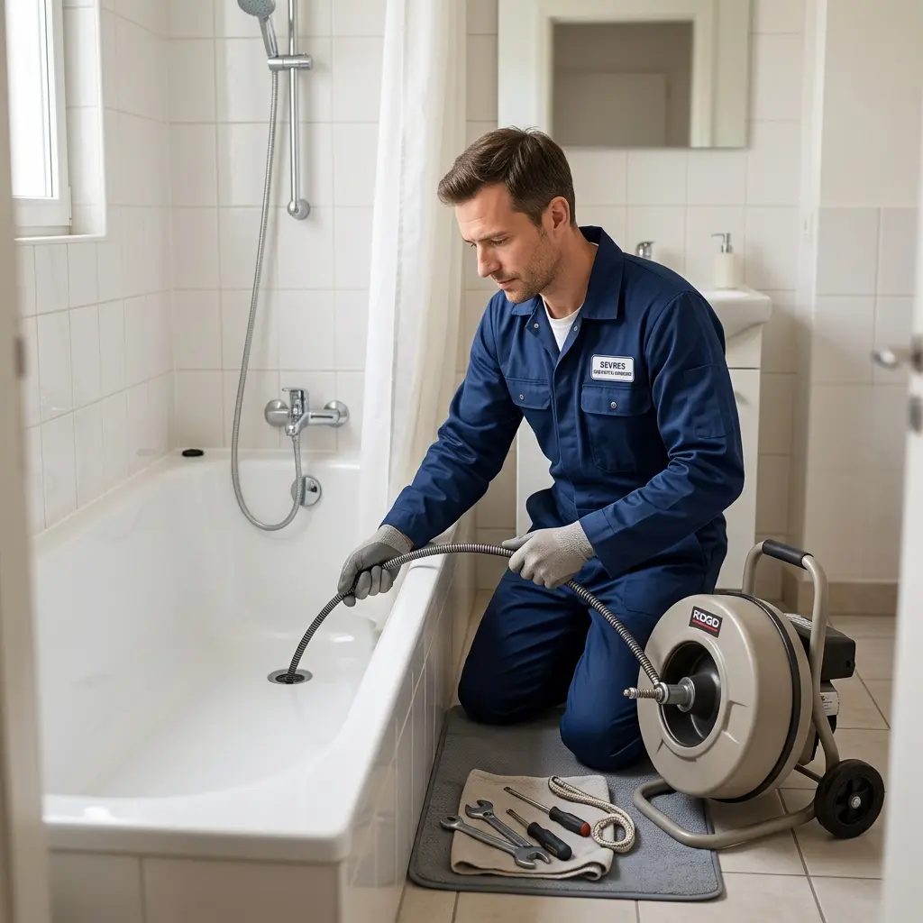 Notre méthode de débouchage complet pour baignoire et douche à Sèvres