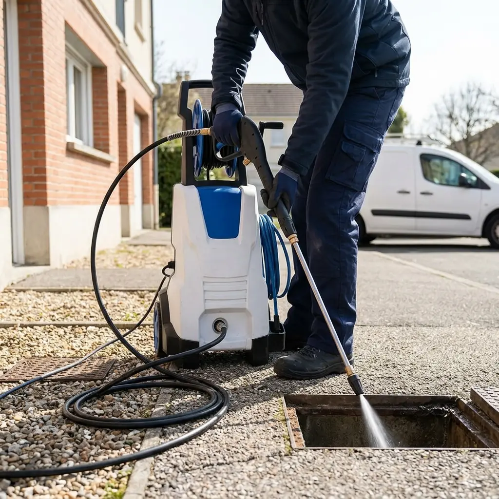 Notre méthode de débouchage canalisation à Cachan : diagnostic et curage