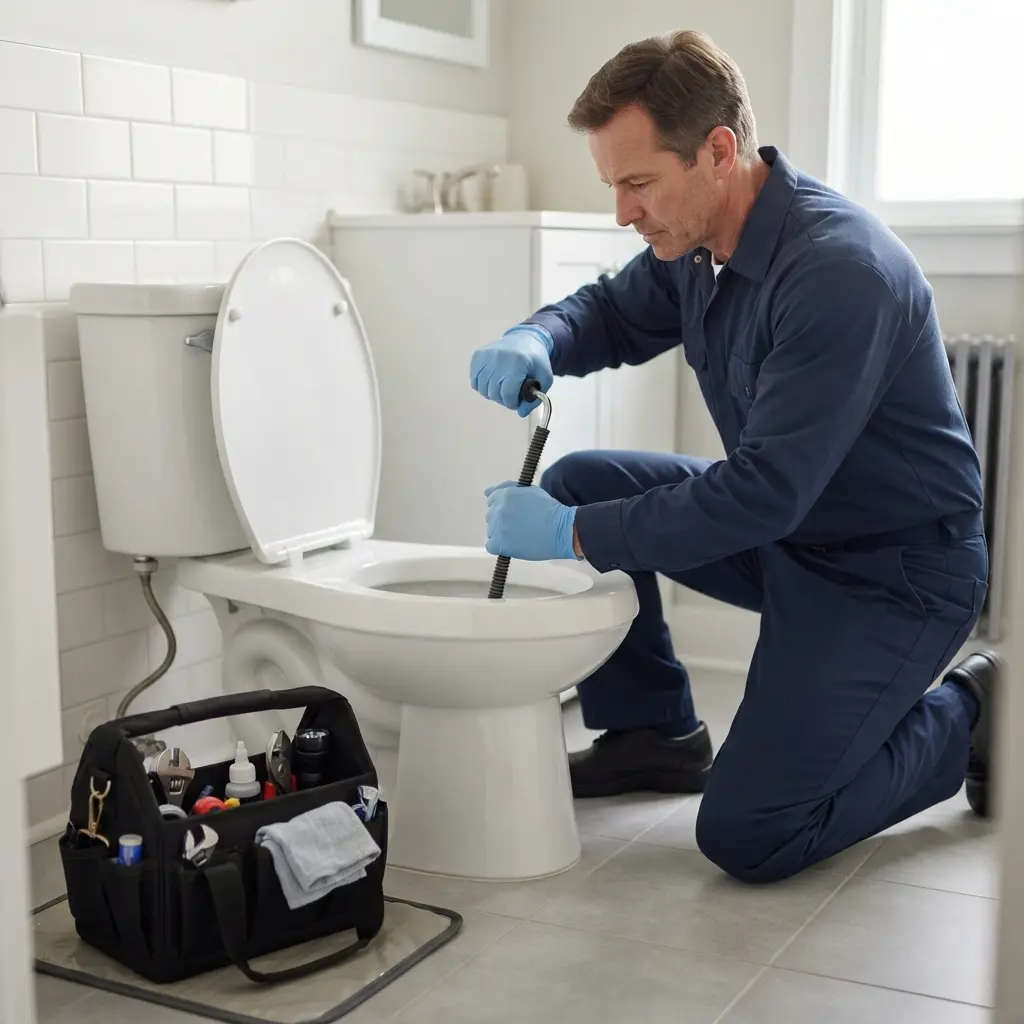 Notre méthode de débouchage WC à Houilles