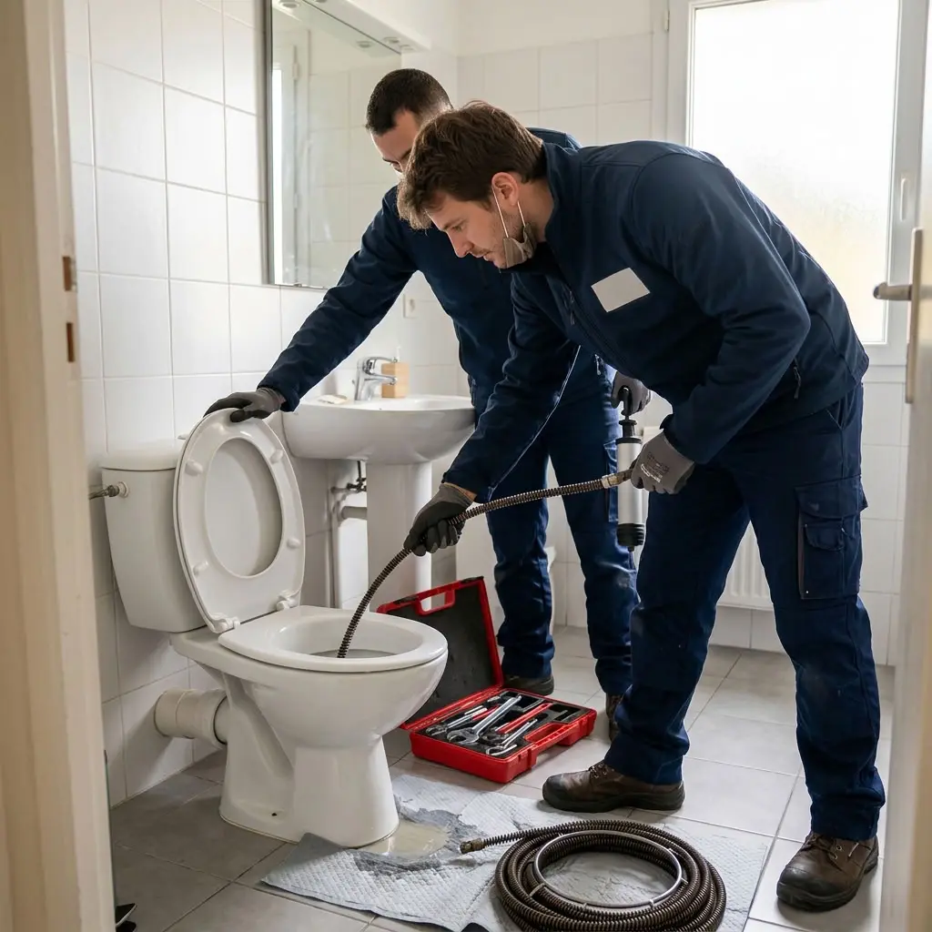 Notre méthode de débouchage WC à Fleury‑Mérogis