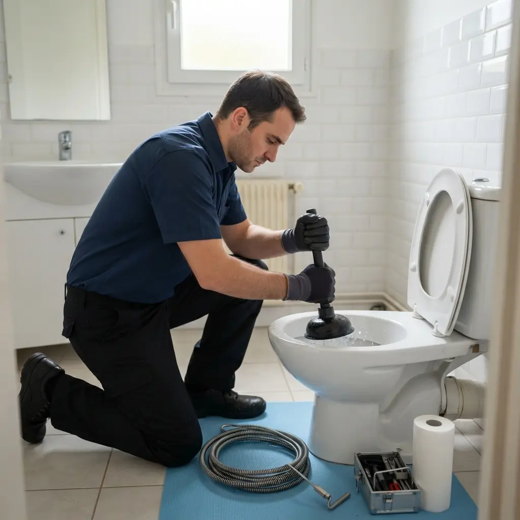 Notre approche méthodique pour un débouchage WC à Gagny