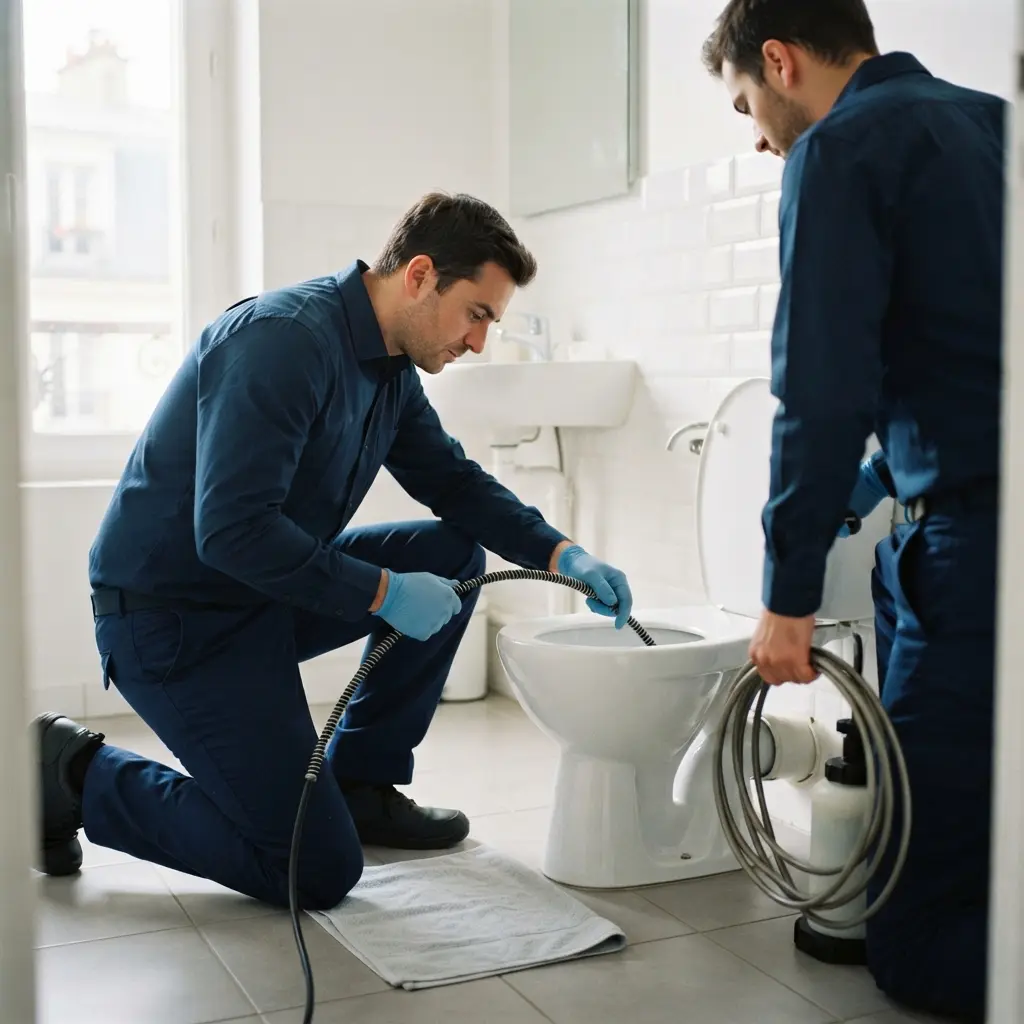 Notre approche technique pour un débouchage WC impeccable