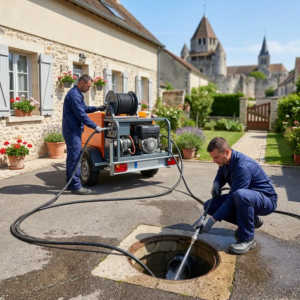 Comment se déroule l'intervention d'hydrocurage à Provins ?