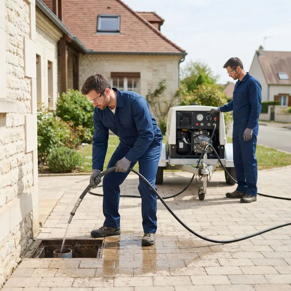 Comment nous procédons lors d’un hydrocurage à Mée-sur-Seine