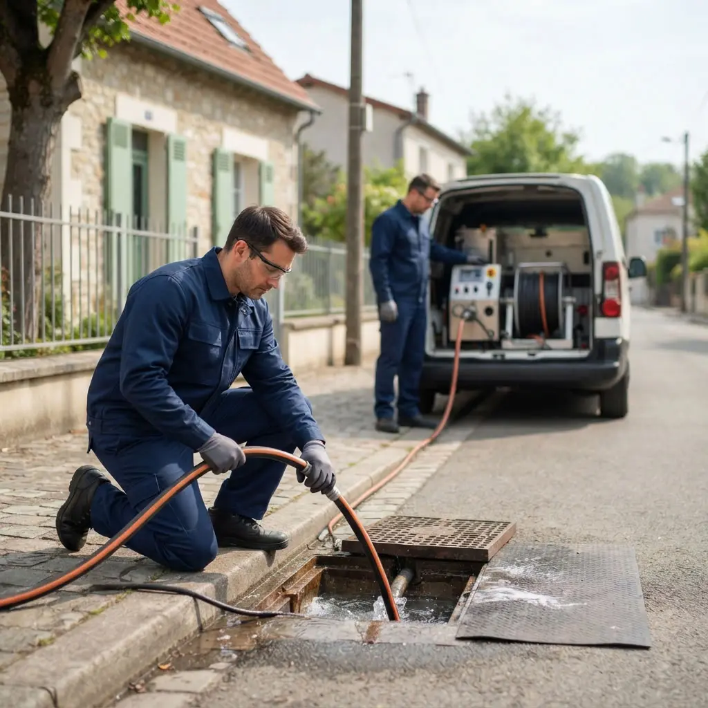 Comment se déroule l’intervention de hydrocurage à Chanteloup-les-Vignes ?