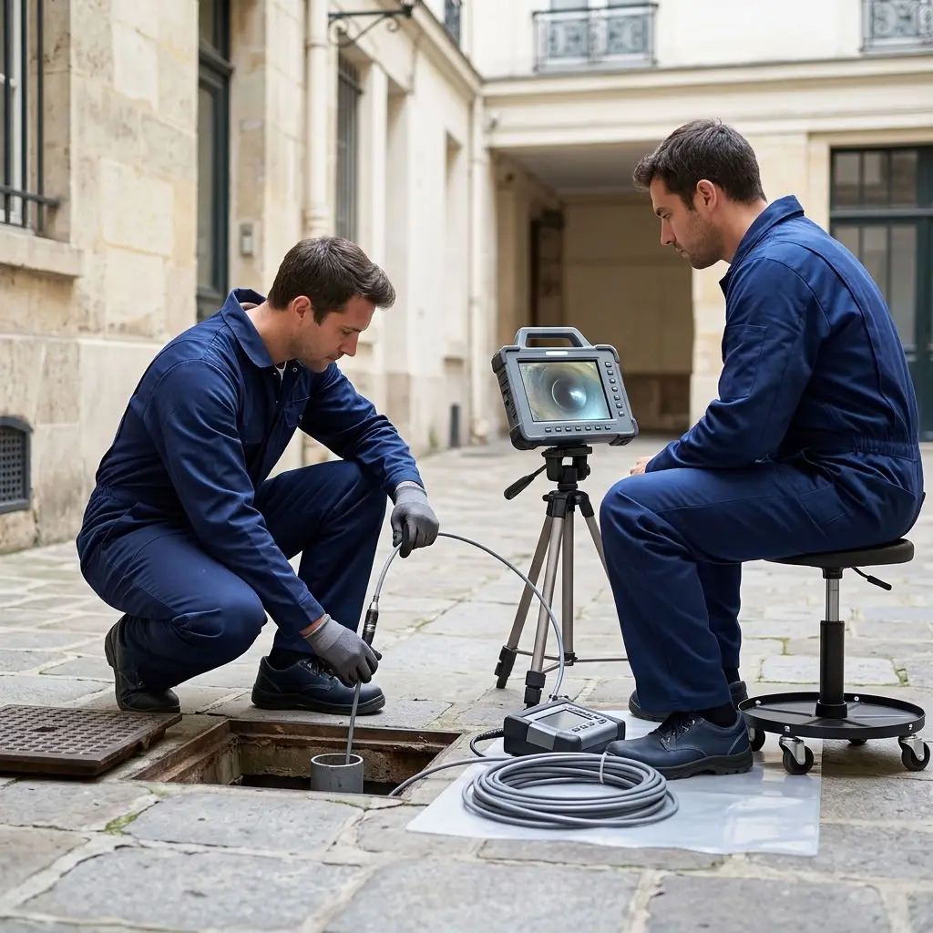 Inspection caméra de canalisation Paris 2 (75002)