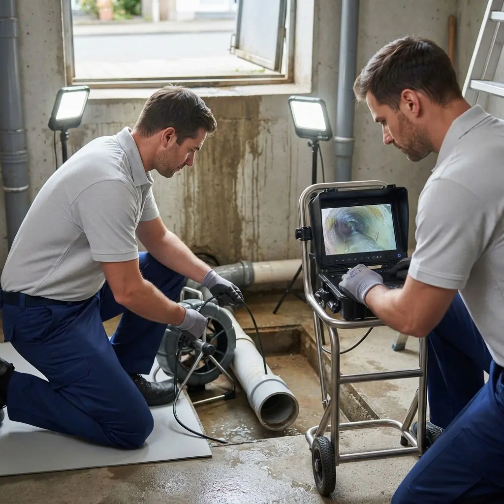 Comment se déroule l'intervention d'inspection caméra à Fleury-Mérogis