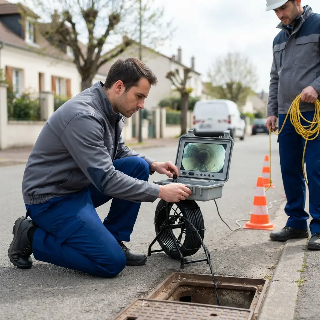 Comment se déroule l'inspection caméra à Villiers-le-Bel ?