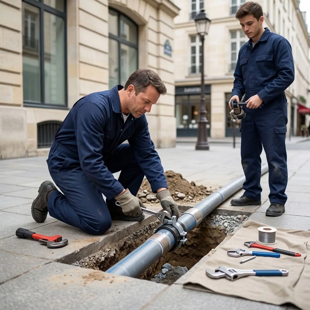 Réfection de canalisation Paris 2 (75002)