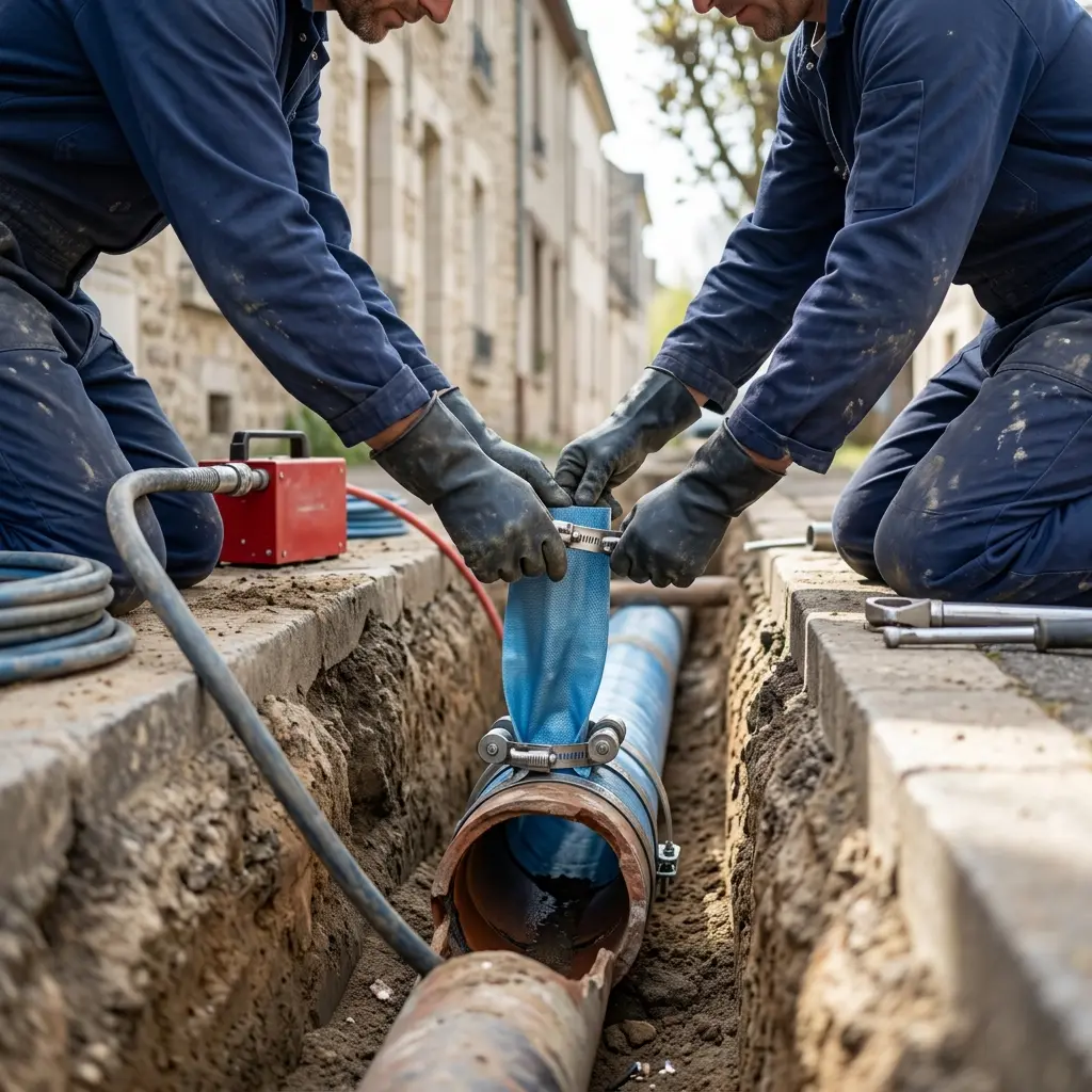 Comment se déroule la réfection de canalisation à Melun ?