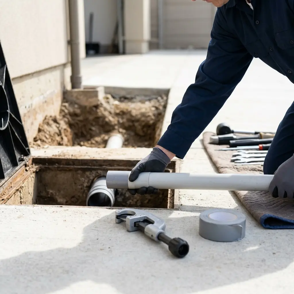 Comment se déroule la réfection de canalisation à Lognes ?