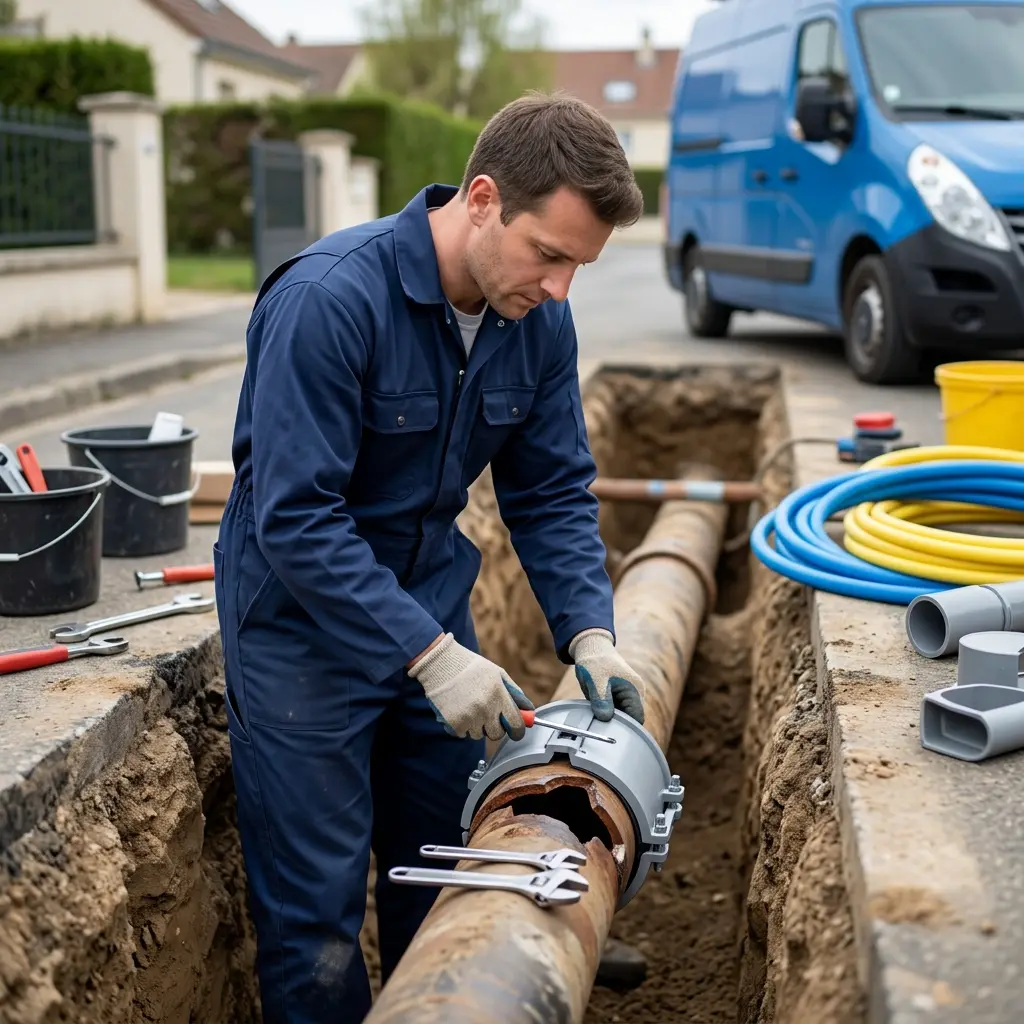 Comment se déroule une réfection de canalisation à Bussy-Saint-Georges ?