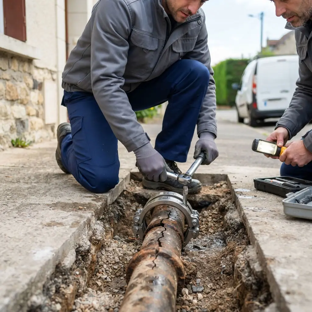Notre approche technique lors d'une réfection de canalisation à Marly-le-Roi