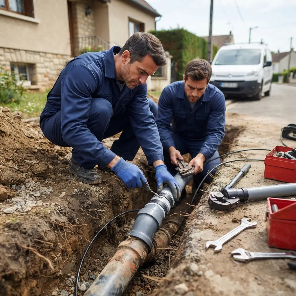Comment se déroule l’intervention de réfection de canalisation à Mennecy ?