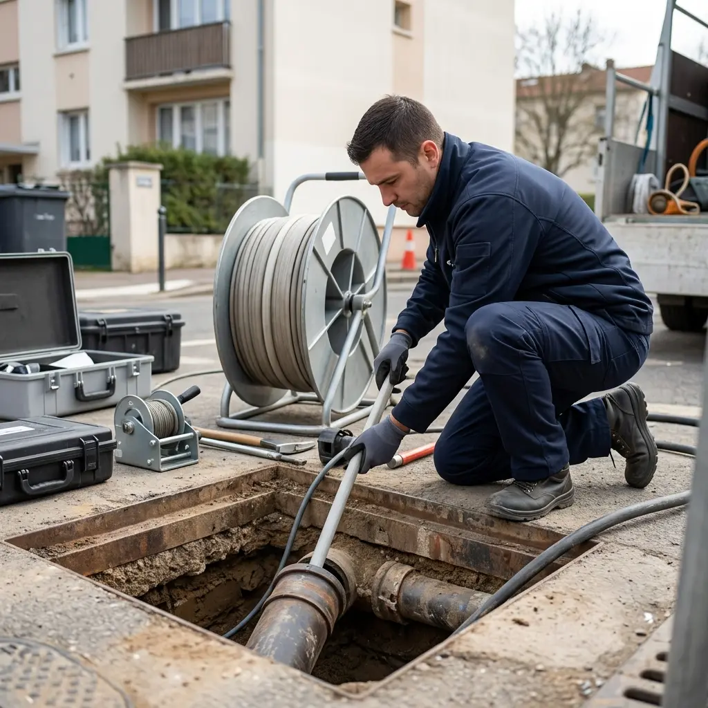 Comment se déroule la réfection de canalisation à Courneuve ?