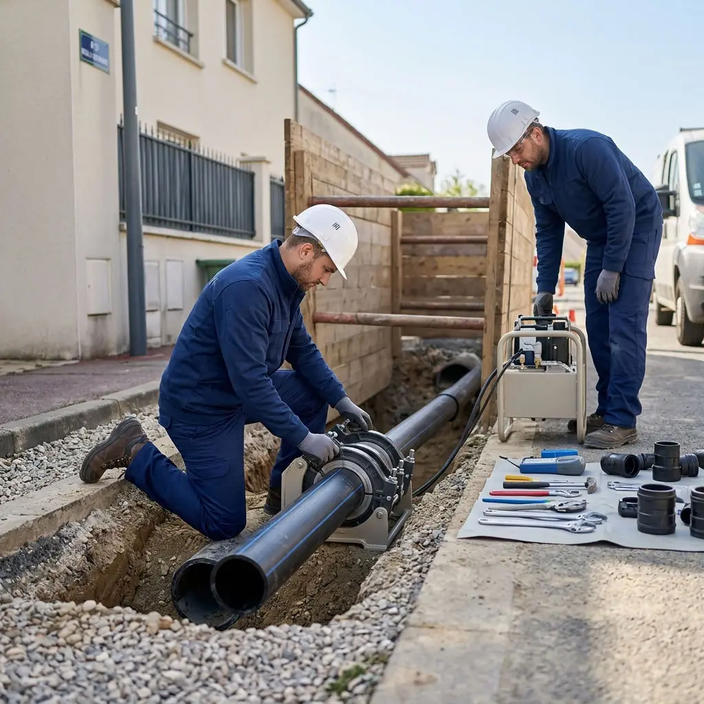 Comment se déroule l’intervention de réfection de canalisation à Neuilly-sur-Marne ?