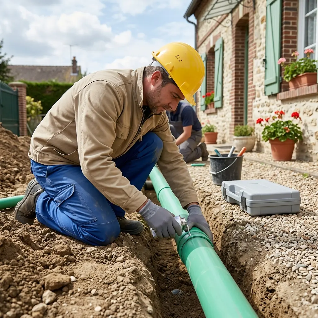 Déroulement de la réfection de canalisation à Deuil‑la‑Barre