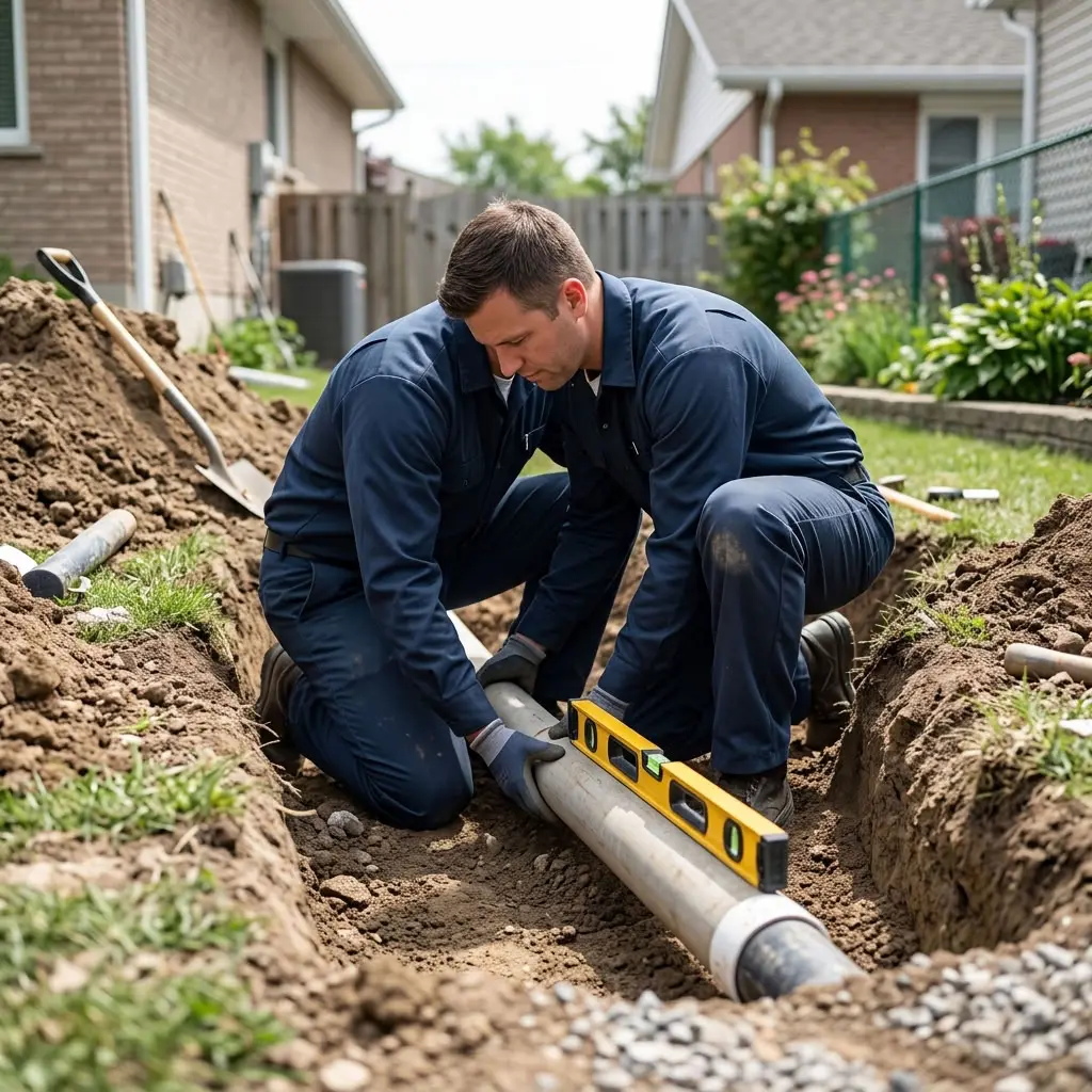Réfection de canalisation : pourquoi surveiller la pente des tuyaux