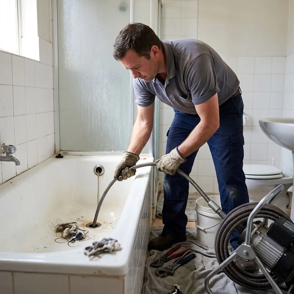 Canalisation bouchée : les causes liées au mobilier de salle de bain